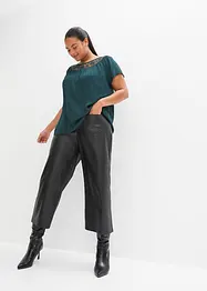 Blusa con pizzo, bonprix