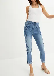 Jeans slim fit cropped, vita media, bonprix
