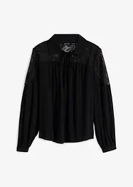 Blusa con pizzo, bonprix