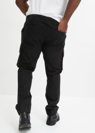Pantaloni cargo con elastico in vita loose fit, straight, bonprix