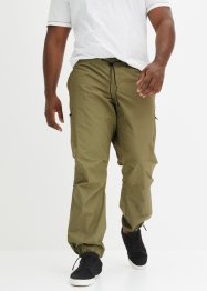 Pantaloni cargo con elastico in vita in popeline loose fit, straight, RAINBOW