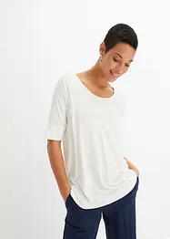 Maglia con scollo rotondo in viscosa morbida, bonprix