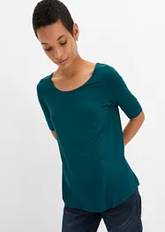 Maglia con scollo rotondo in viscosa morbida, bonprix