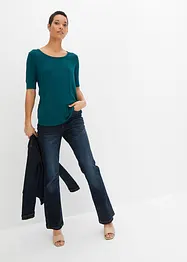 Maglia con scollo rotondo in viscosa morbida, bonprix