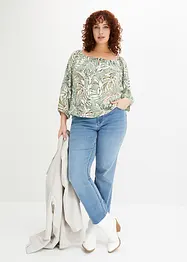Blusa fantasia in viscosa fluente, bonprix