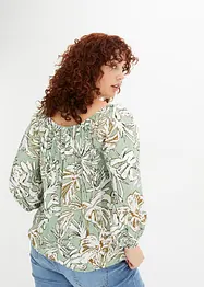 Blusa fantasia in viscosa fluente, bonprix