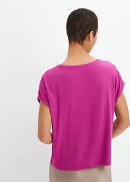 Maglia con inserto in satin, bonprix