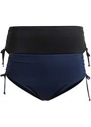 Slip per bikini (pacco da 2) in poliammide riciclata con effetto modellante leggero, bonprix