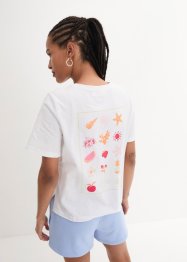 T-shirt in cotone biologico con stampa, bpc bonprix collection