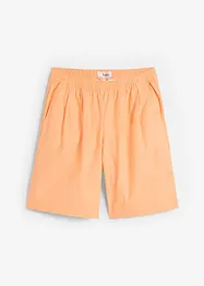 Shorts ampi in misto lino con pinces e cinta comoda a vita alta, bonprix