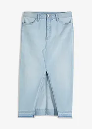 Gonna di jeans con spacco, bonprix