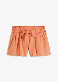 Shorts in misto lino a vita alta, BODYFLIRT