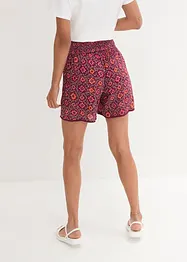 Shorts crinkle fantasia con elastico in vita, bonprix