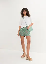 Shorts crinkle fantasia con elastico in vita, bonprix