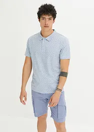 Polo in cotone biologico con fantasia minimale, bpc bonprix collection