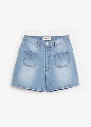 Shorts di jeans elasticizzati, a vita alta, John Baner JEANSWEAR