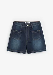 Shorts di jeans elasticizzati, a vita alta, John Baner JEANSWEAR