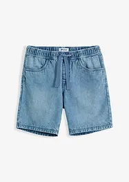 Bermuda di jeans con elastico in vita, regular fit, John Baner JEANSWEAR