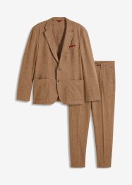 Completo in misto lino (2 pezzi) giacca e pantaloni, slim fit, bpc selection