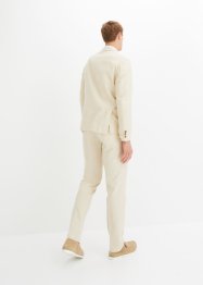 Completo in misto lino doppiopetto (2 pezzi): giacca e pantaloni, regular fit, bpc selection