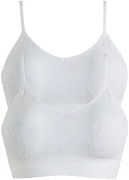 Reggiseno bustier senza cuciture Feel Comfort (pacco da 2), bpc bonprix collection