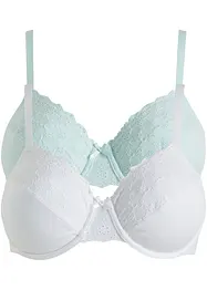 Reggiseno con ferretto e cotone biologico (pacco da 2), bpc bonprix collection