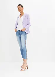 Jeans skinny con perle applicate, bonprix