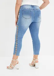 Jeans skinny con perle applicate, bonprix