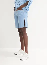 Bermuda in jeans wide leg, a vita media, John Baner JEANSWEAR