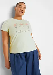 T-shirt basic con stampa (pacco da 2), bonprix