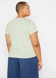 T-shirt basic con stampa (pacco da 2), bonprix