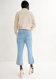 Jeans capri, a vita media, bonprix