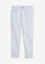 Pantaloni elasticizzati con ricami traforati, BODYFLIRT