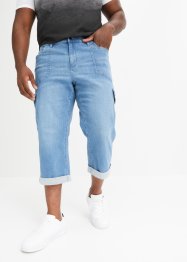 Jeans cropped con cinta comoda loose fit, straight, John Baner JEANSWEAR
