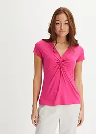 Maglia con nodo in misto viscosa, bonprix