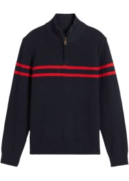 Maglione con collo e zip, bpc bonprix collection