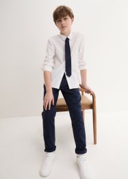 Camicia, pantaloni chino, cravatta (set 3 pezzi), bpc bonprix collection