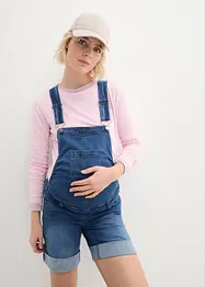 Salopette corta prémaman di jeans 2 in 1, bonprix