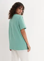 Maglia lunga e larga con scollo a V e maniche corte (pacco da 5), bonprix