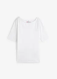 Maglia a mezze maniche con scollo a barca con cotone biologico, bonprix