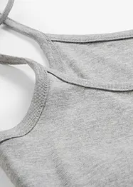 Top con spalline sottili in puro cotone (pacco da 3), bonprix