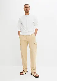 Pantaloni cargo in misto lino, straight, bpc selection