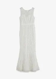 Abito da sposa in mesh con fiori applicati, BODYFLIRT boutique