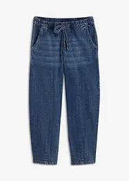 Jeans barrel shape con cinta comoda, vita media, bonprix