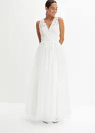 Abito da sposa con tulle e pizzo, bonprix