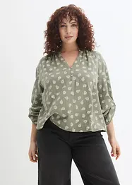 Blusa in mussola fantasia, bonprix