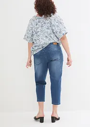 Jeans boyfriend cropped, a vita media, bonprix