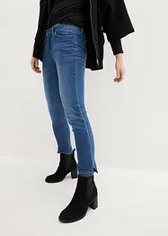 Jeans elasticizzati cropped con spacchetti, bonprix
