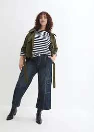 Jeans cargo cropped, a vita media, John Baner JEANSWEAR