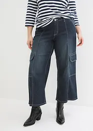 Jeans cargo cropped, a vita media, John Baner JEANSWEAR